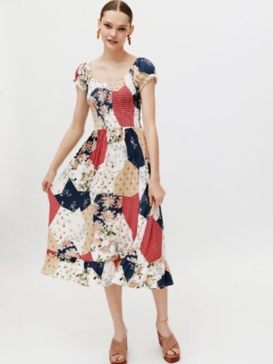 Urban Outfitters Dresses & Skirts - Urban Outfitters Patchwork Midi Dress